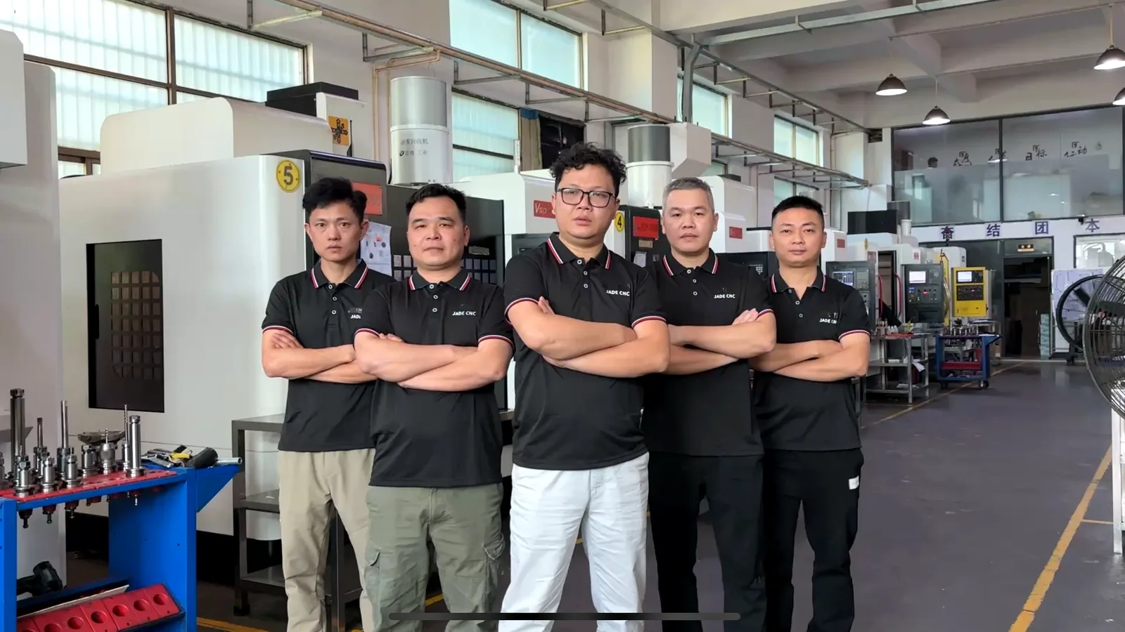 JADE-CNC engineering team for precision manufacturing projects