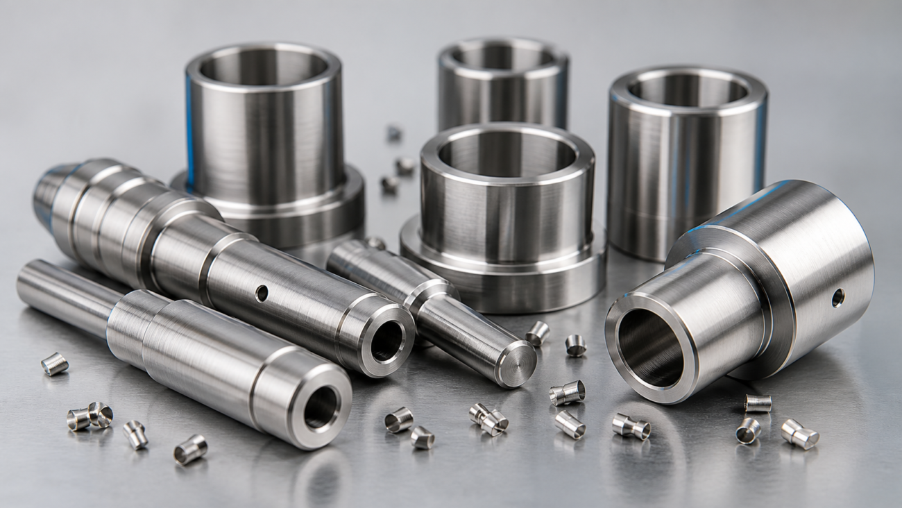 303 free-machining stainless steel CNC turned parts with smooth surface finish and short broken chips