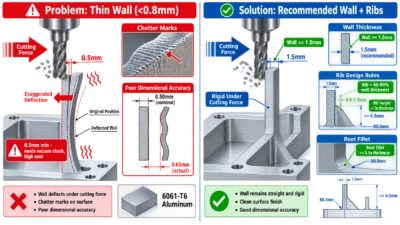 6061-T6 anodizing dimensional allowance diagram - film growth 50 percent into substrate 50 percent above surface thread chasing masking