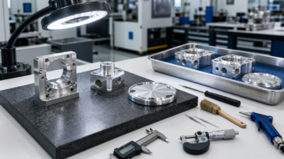finished-parts.pngFinished CNC machined aluminum parts prepared for deburring cleaning and final inspection