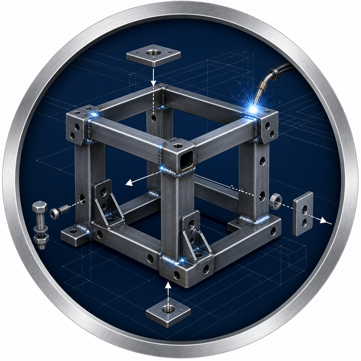 Custom metal welding and assembly planning