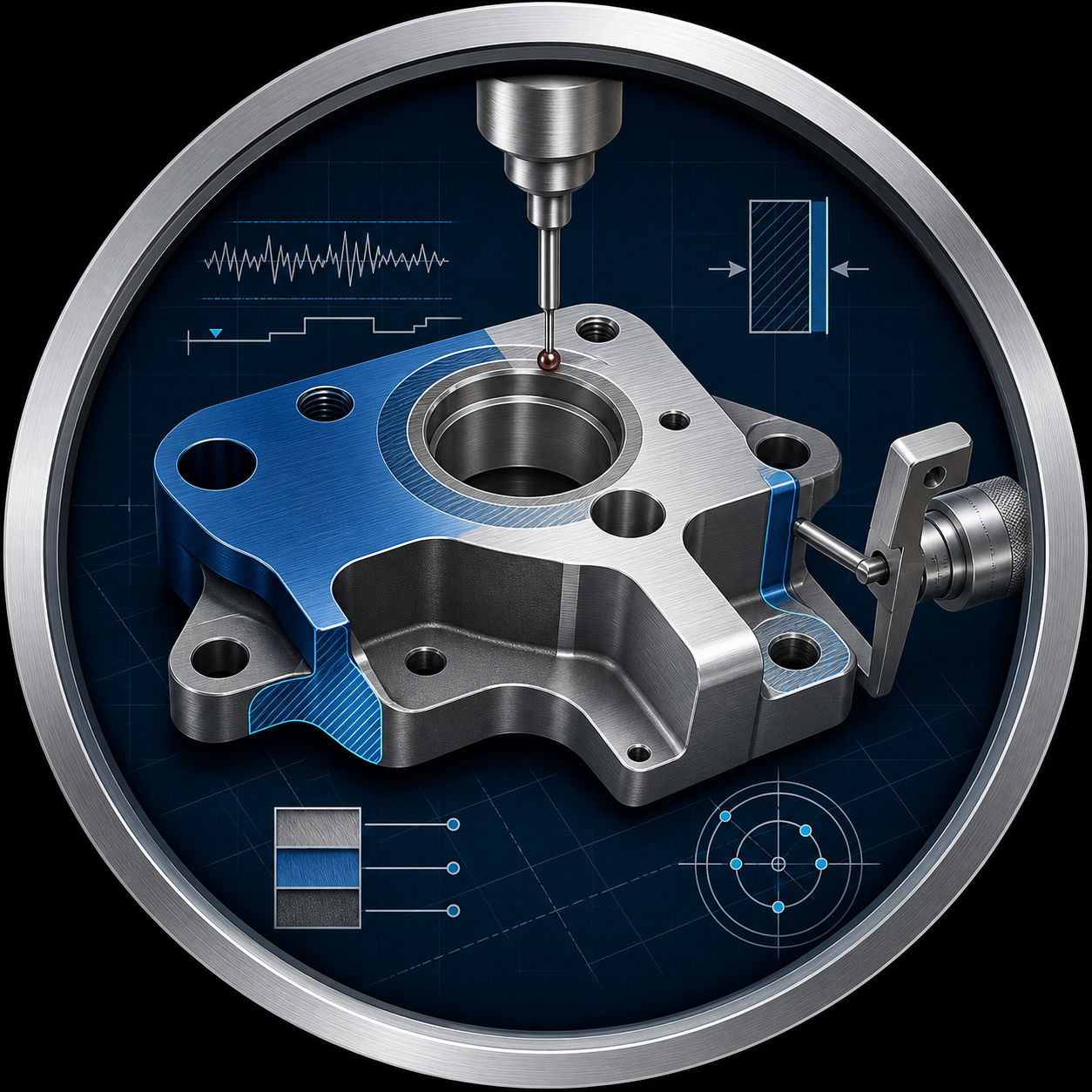 Surface finish and inspection planning for CNC machined parts