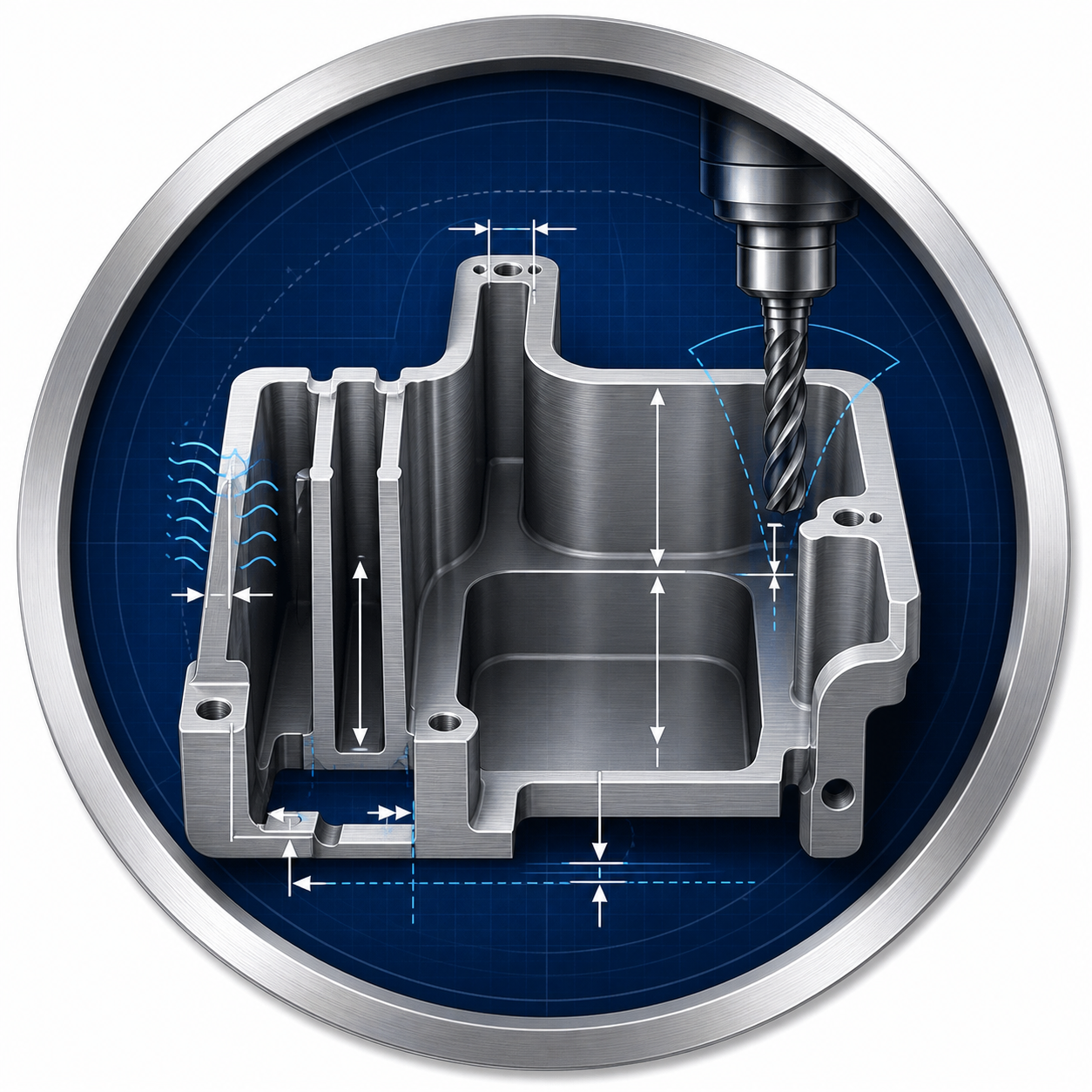 Wall thickness and pocket depth review for CNC machining
