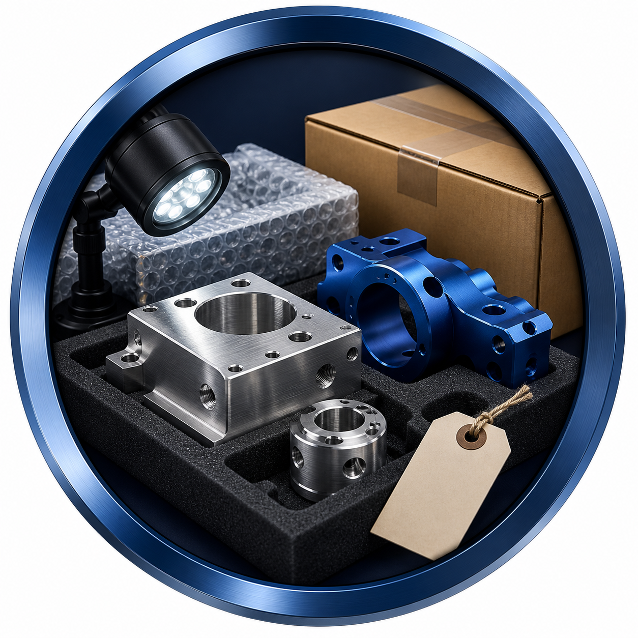 Surface finish packaging and delivery planning for low volume CNC machining
