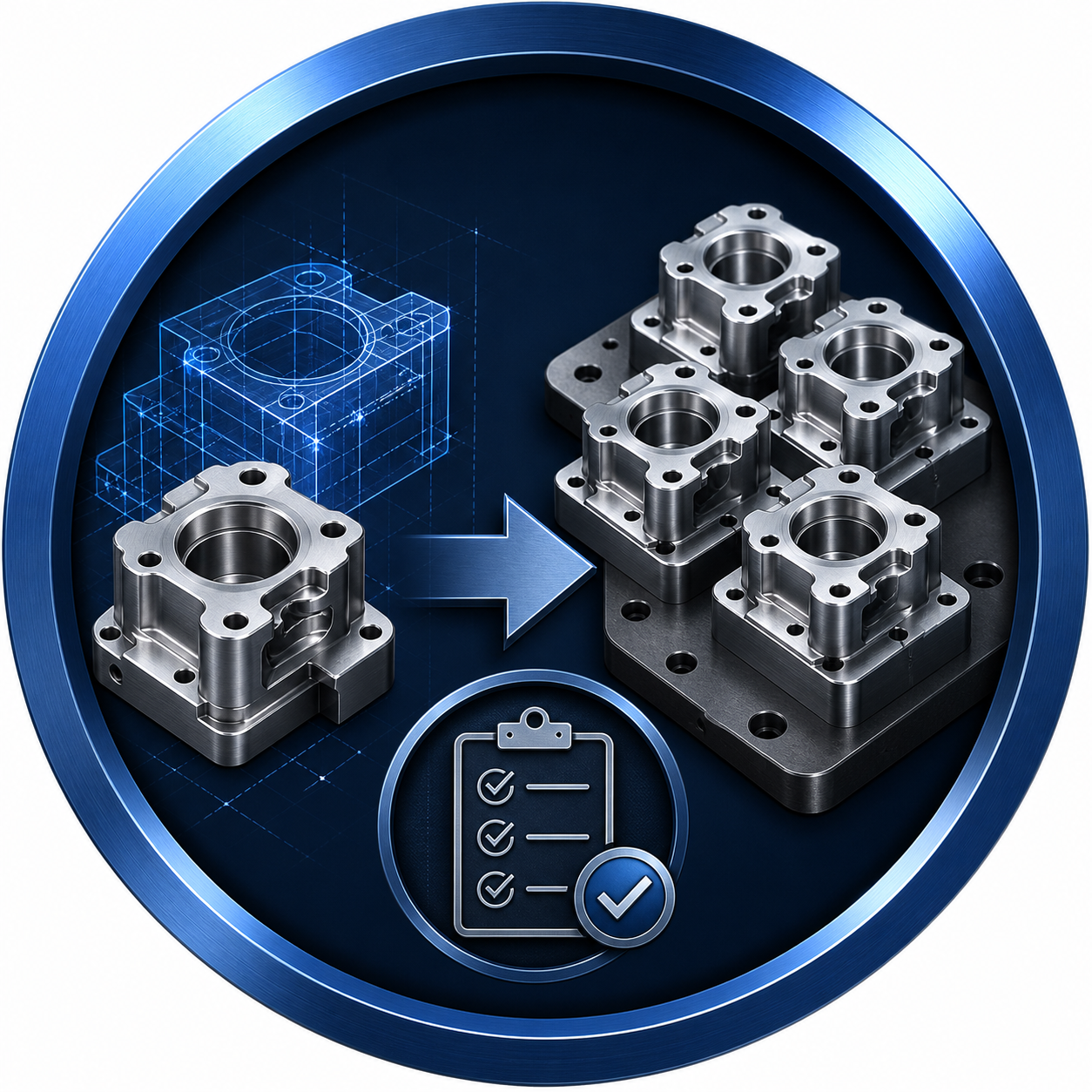 Prototype to pilot run transition for low volume CNC machining