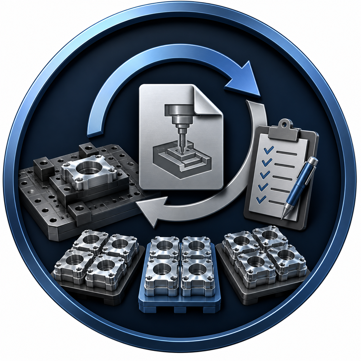 Repeat order control for low volume CNC machined parts