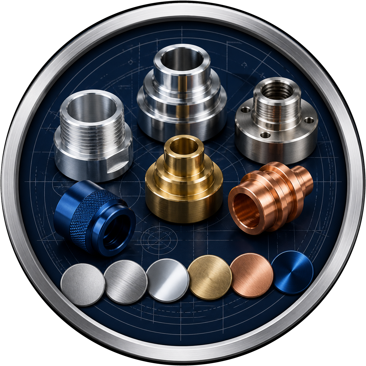 CNC turning material and surface finish review for metal turned parts