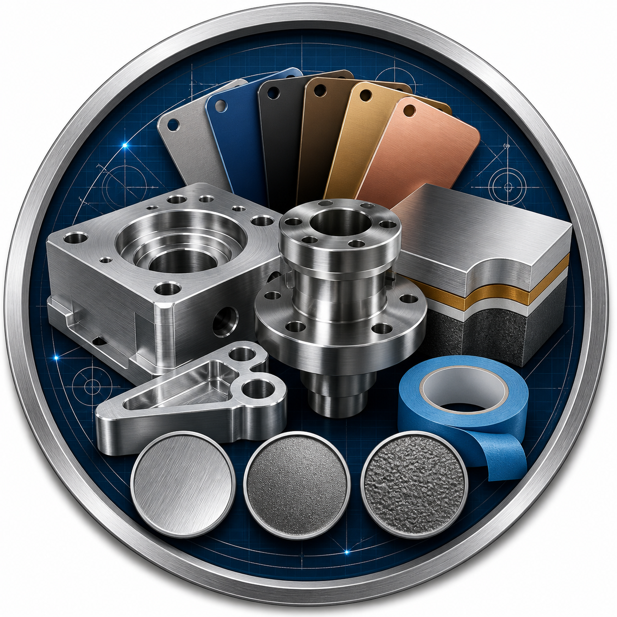 Surface finish compatibility review for CNC materials