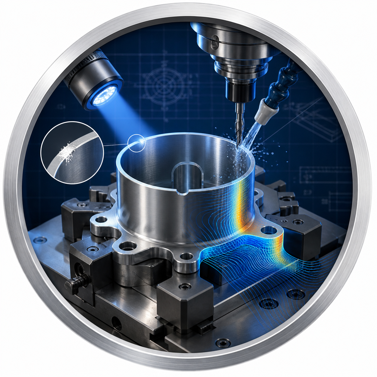 Burr deformation and heat control review for metal CNC machining