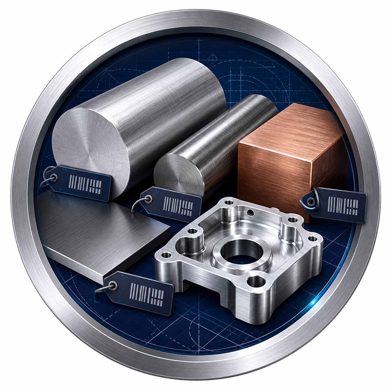 Metal grade and stock form review for CNC machining