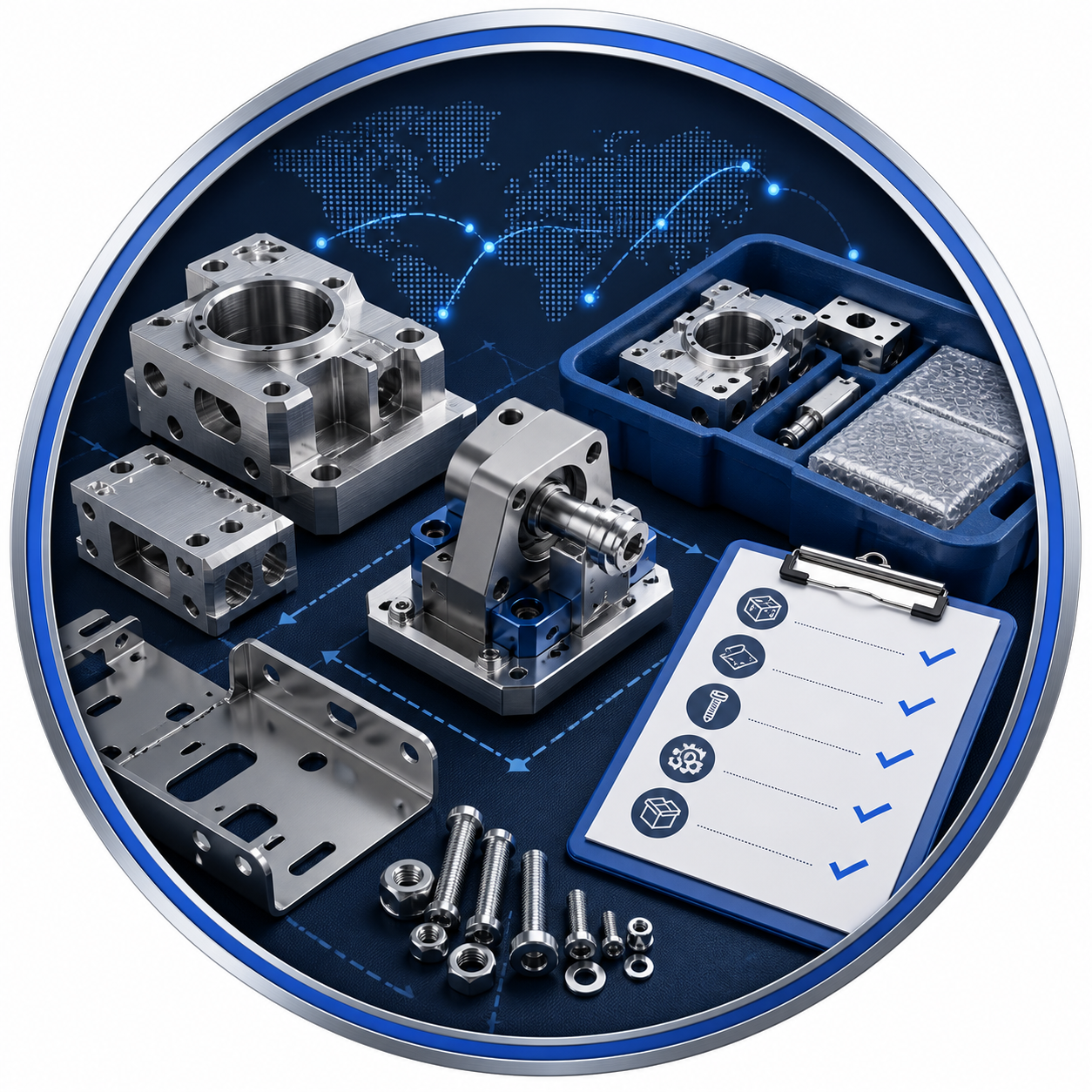 Assembly and delivery planning for one-stop manufacturing