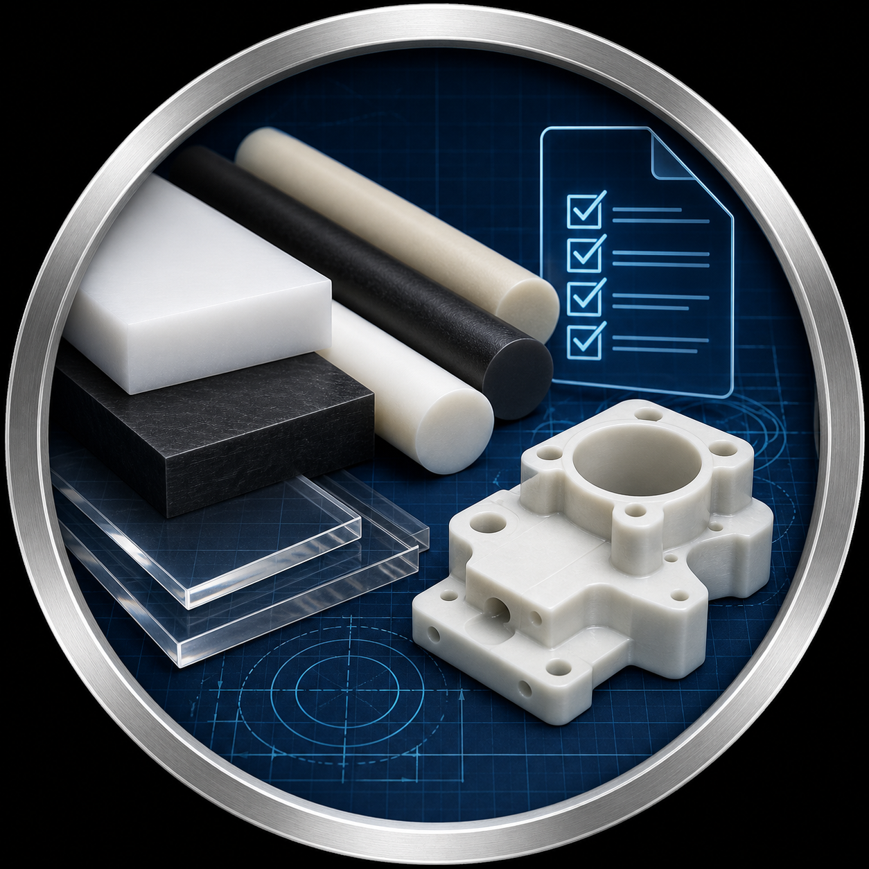 Engineering plastic material selection review for CNC machined parts