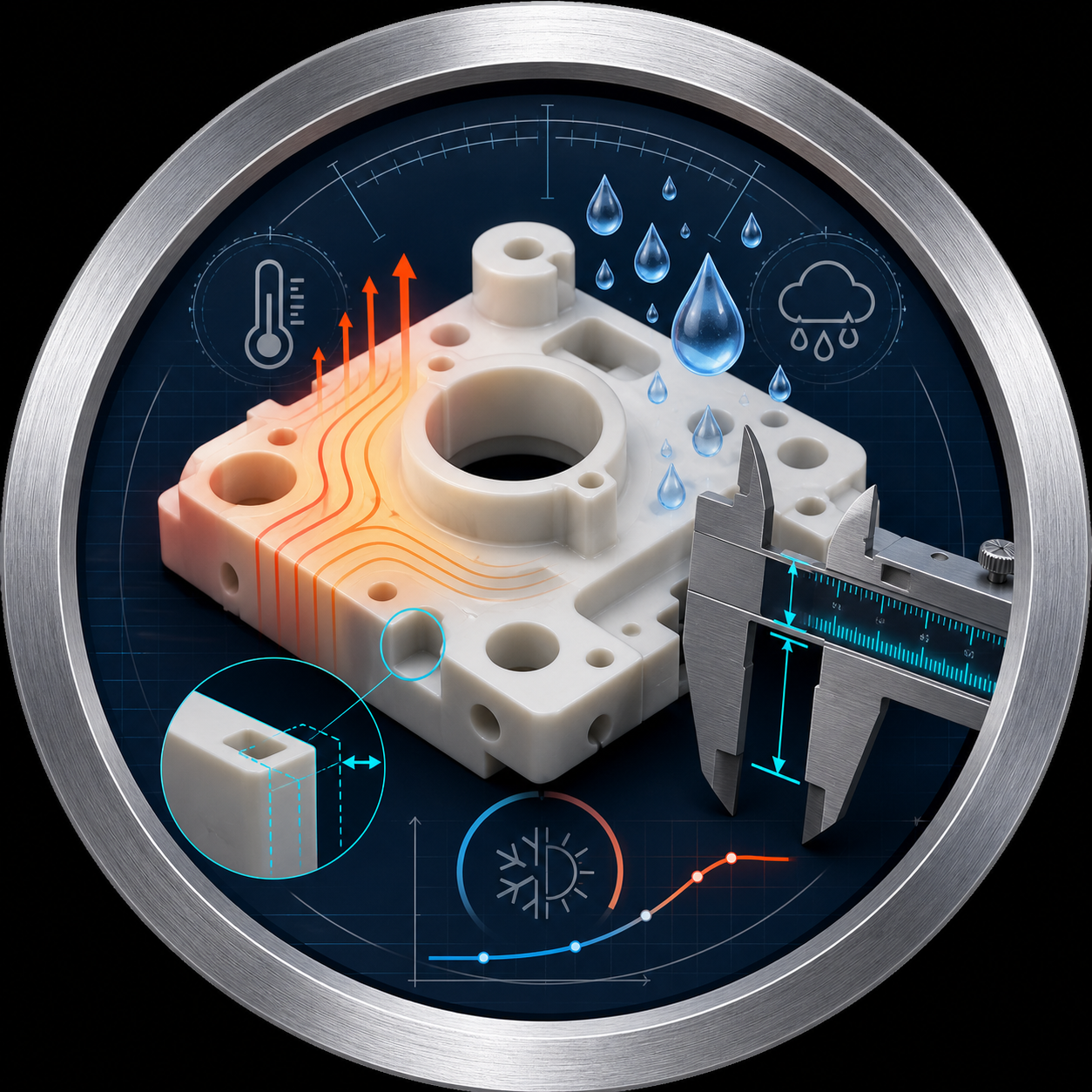 Thermal and Dimensional Stability review for machined plastic parts