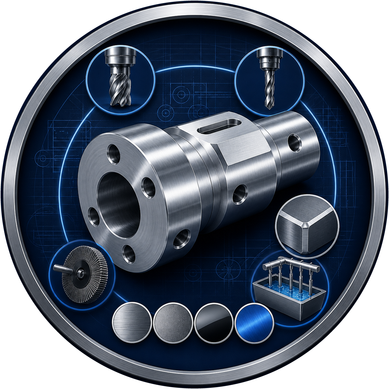 Secondary operations for CNC turned components after turning