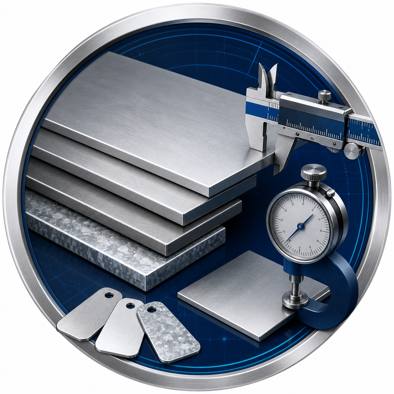 Sheet metal material and thickness review for custom fabrication