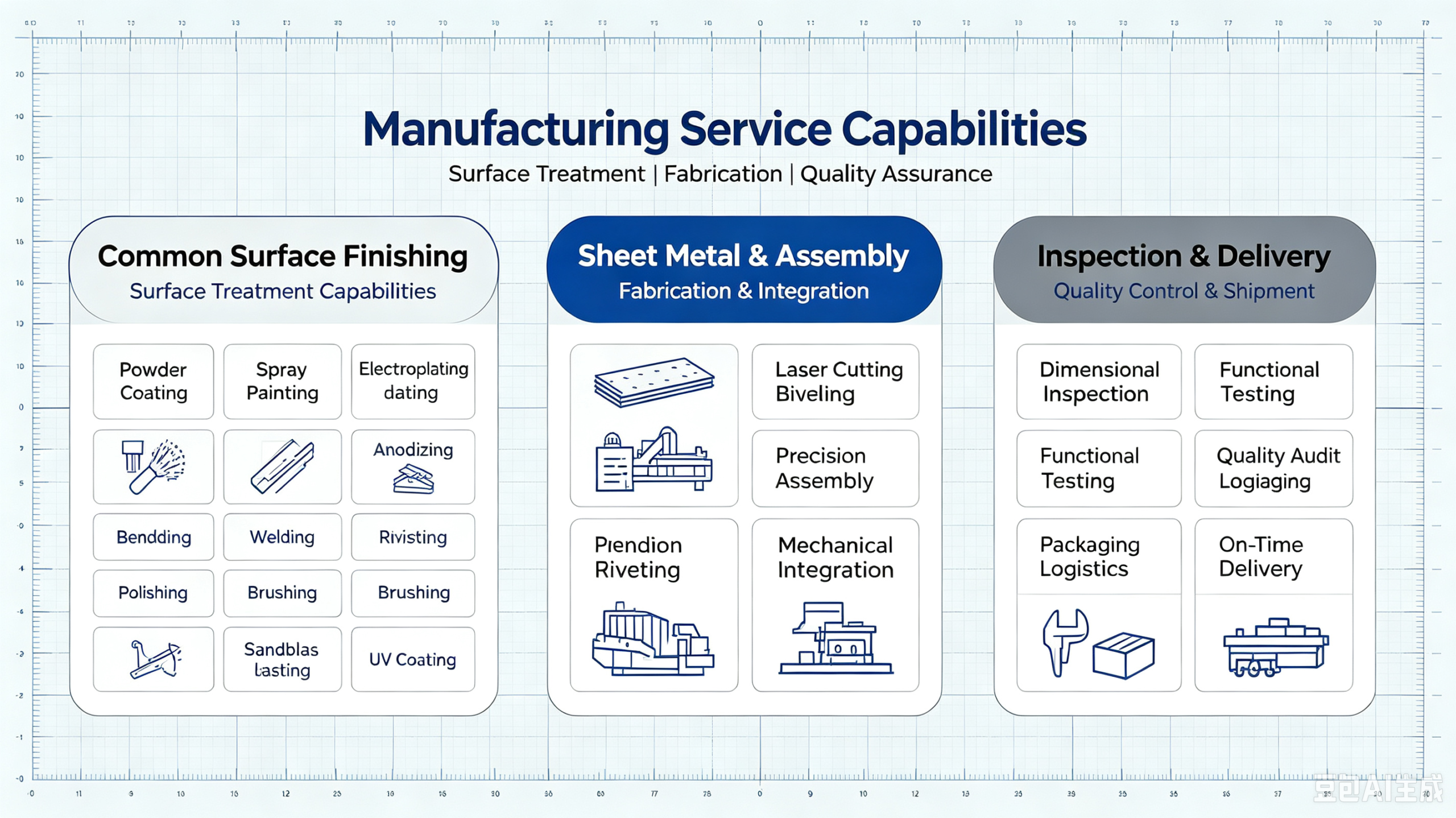 One stop Fabrication and surface finishing capbilities of jade cnc